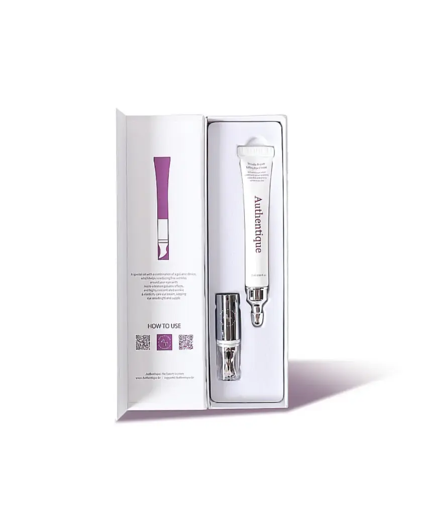 [P028] AUTHENTIQUE CREMA CONTORNO DE OJOS 20 ml CON DISPOSITIVO DE CUIDADO DE ARRUGAS MASAJE FACIAL 