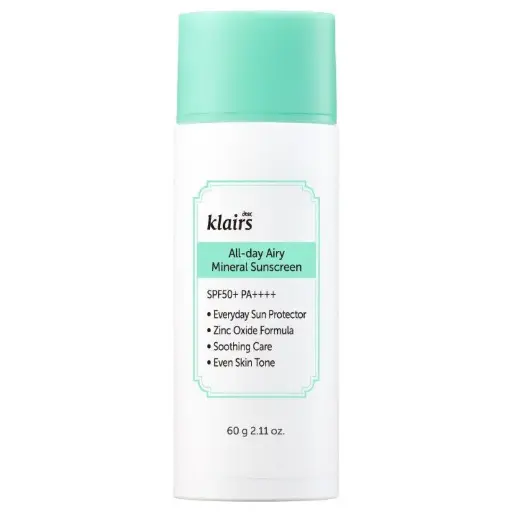 [PE036] DEAR, KLAIRS ALL-DAY AIRY MINERAL SUNSCREEN 60 g